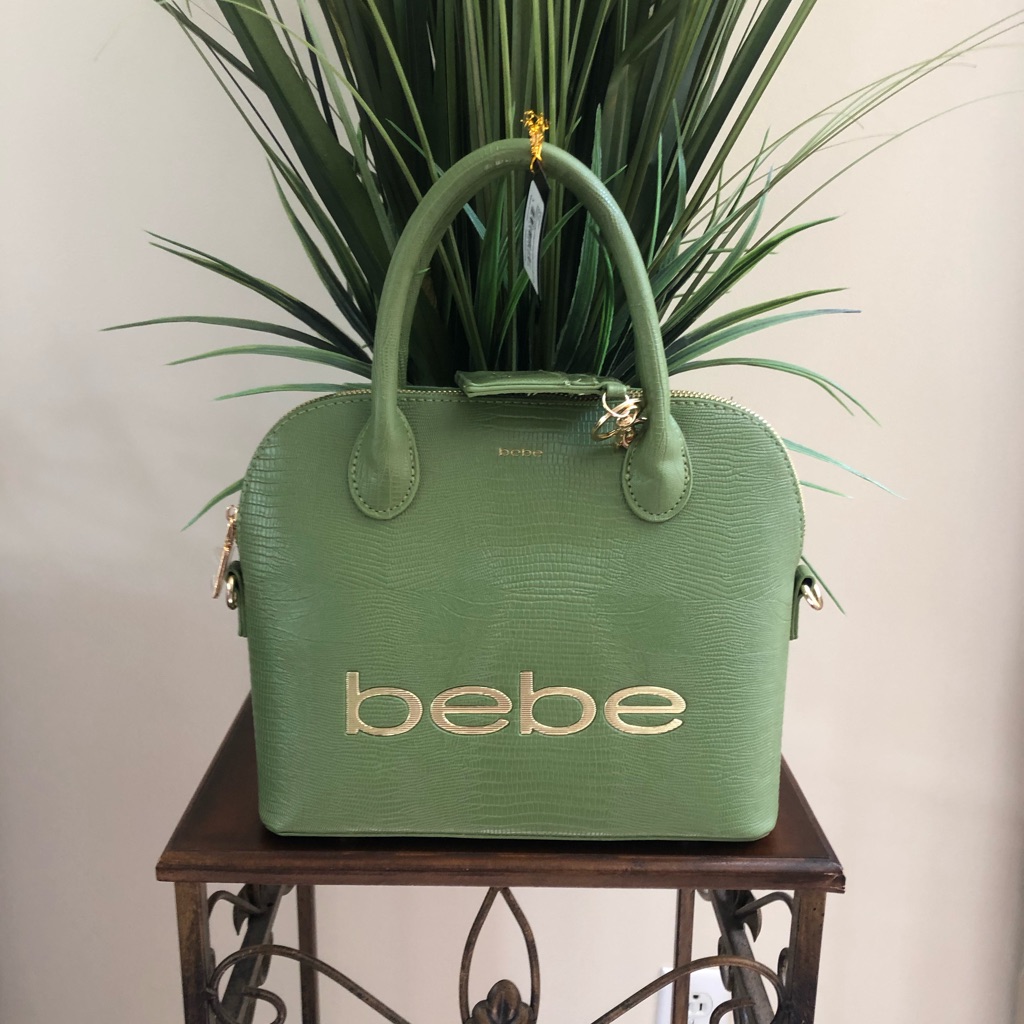 Price Dropbebe Brand New Unique Green Satchel